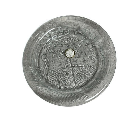 Vintage Park Avenue The Night‎ Before Christmas 7" Crystal Christmas Plate - Picture 4 of 4